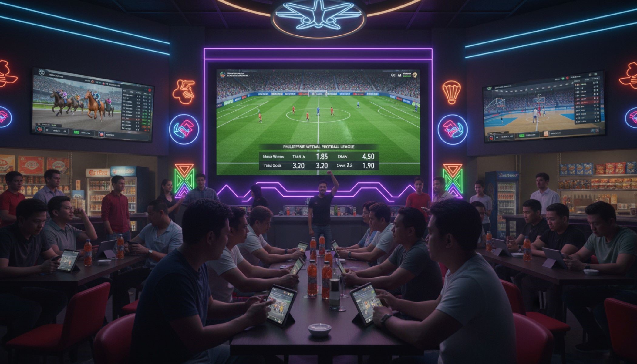 Virtual sports betting markets